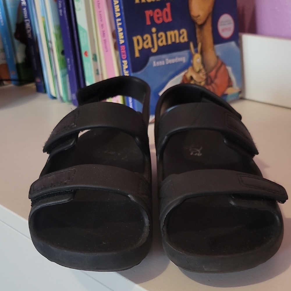 Kids Black Sandals